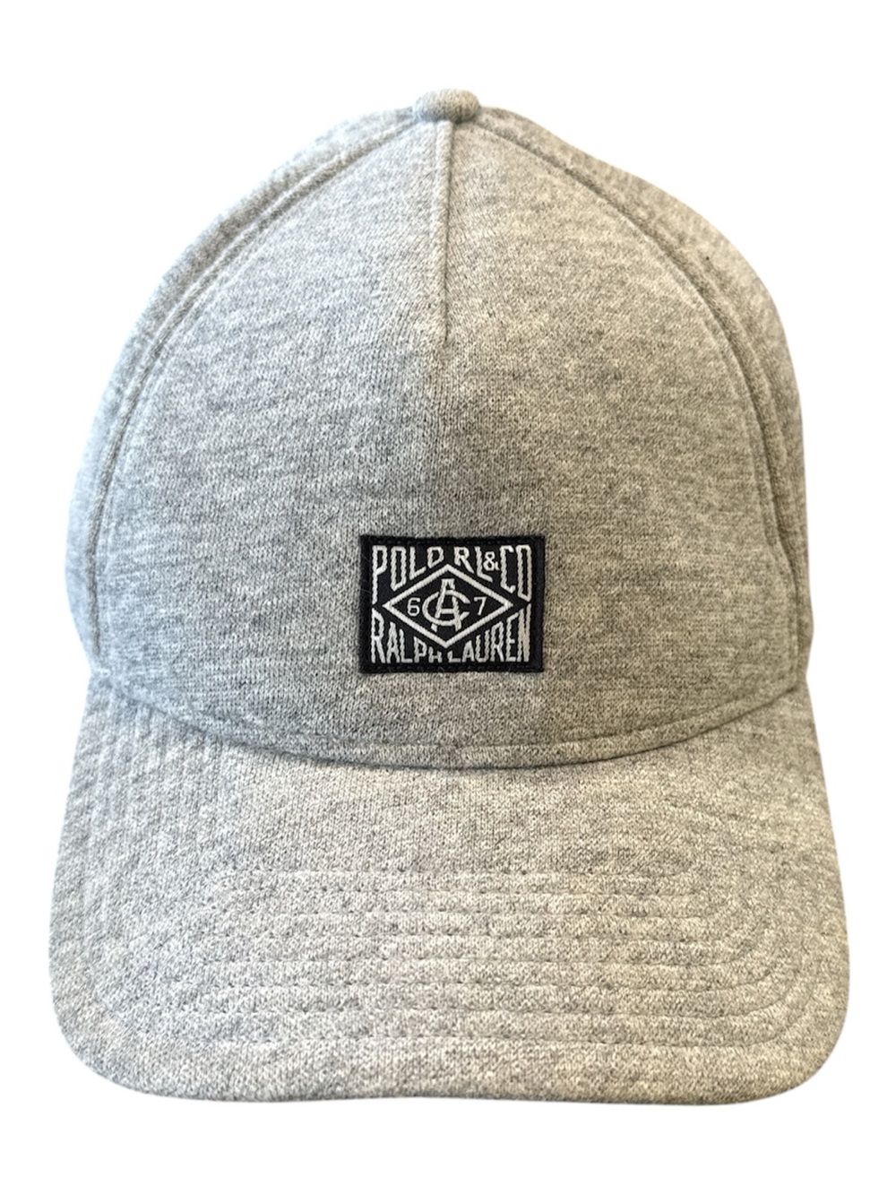 Polo Ralph Lauren '67' Jersey Patch Baseball Cap Hat - Heather Gray OS